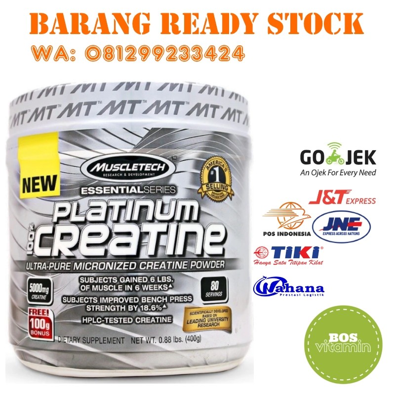 SPECIAL  PRICE MuscleTech Platinum Creatine 400 gram
