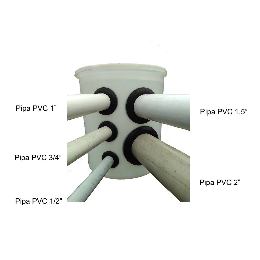 Grommet 2 Inch - Gromet 2 Inch - Seal - Packing untuk sistem dutch bucket hidroponik dll terakhir