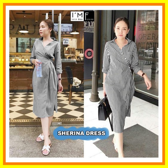 Dress Pesta Wanita A Line Square Neck Dress With Puff Sleeves Tangan Balon Leher Kotak Baju Big Size