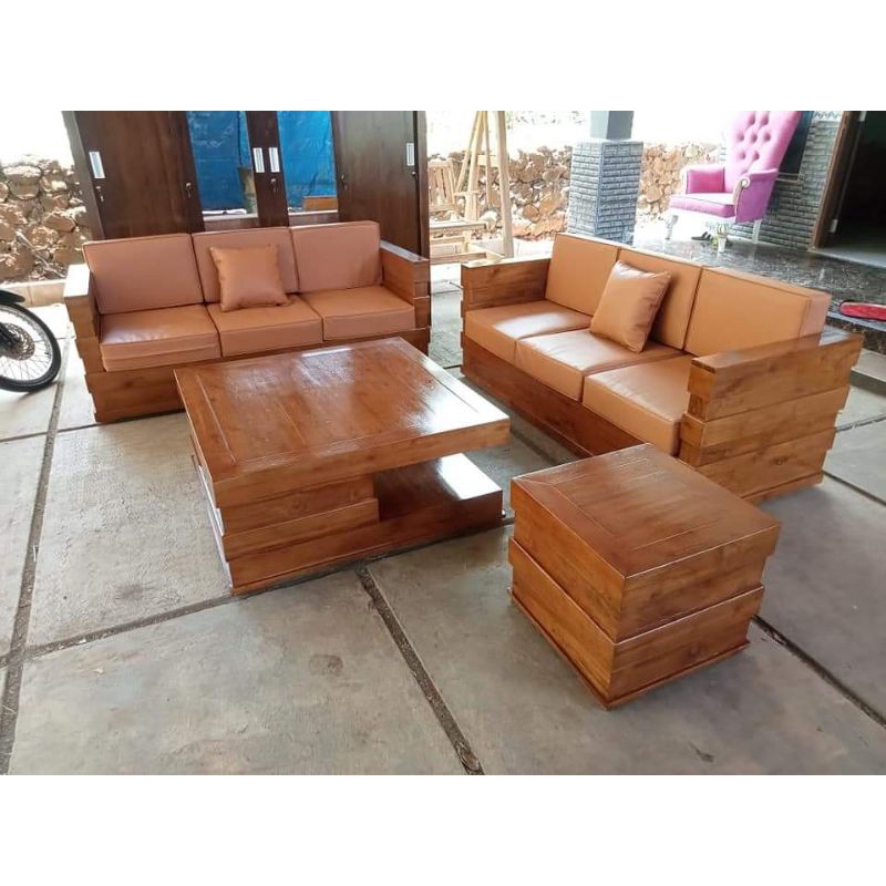 Kursi tamu minimalis kayu jati / kursi tamu kayu jati terlaris / furniture Jepara