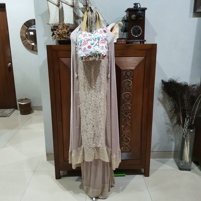 Mukena Premium Quality Coklat Susu