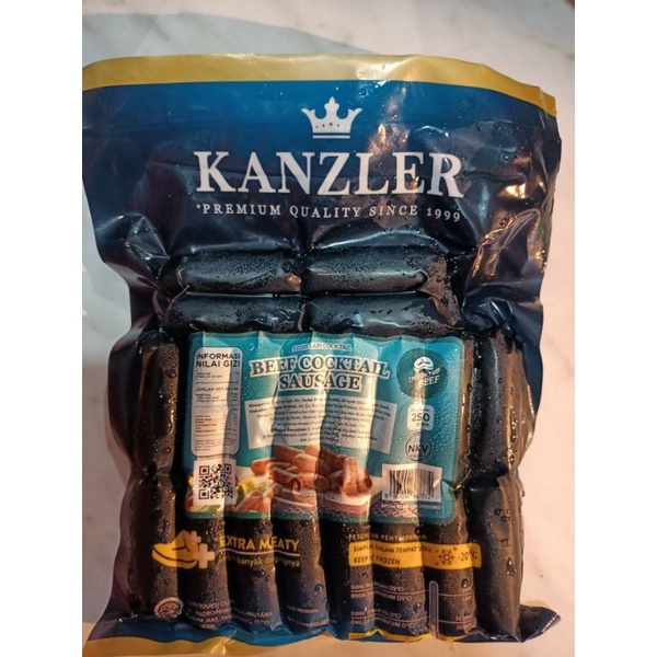 

Kanzler sosis beef cocktail 250gr