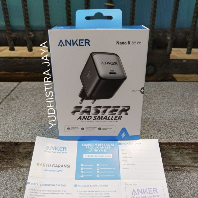 Anker Nano II 65W GaN A2663 USB-C Wall Charger 100% ORIGINAL