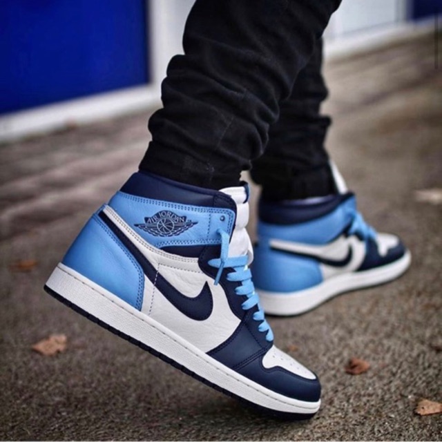  Sepatu  Nike  Air  Jordan  1 Retro High OG Obsidian Size  40 45 