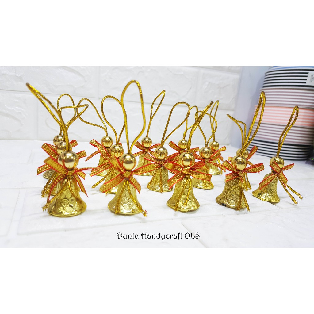 HARGA 1 PCS Little Angel Ornamen Natal Gantungan Hiasan Lonceng Mini Hiasan Natal Murah Unik Lucu