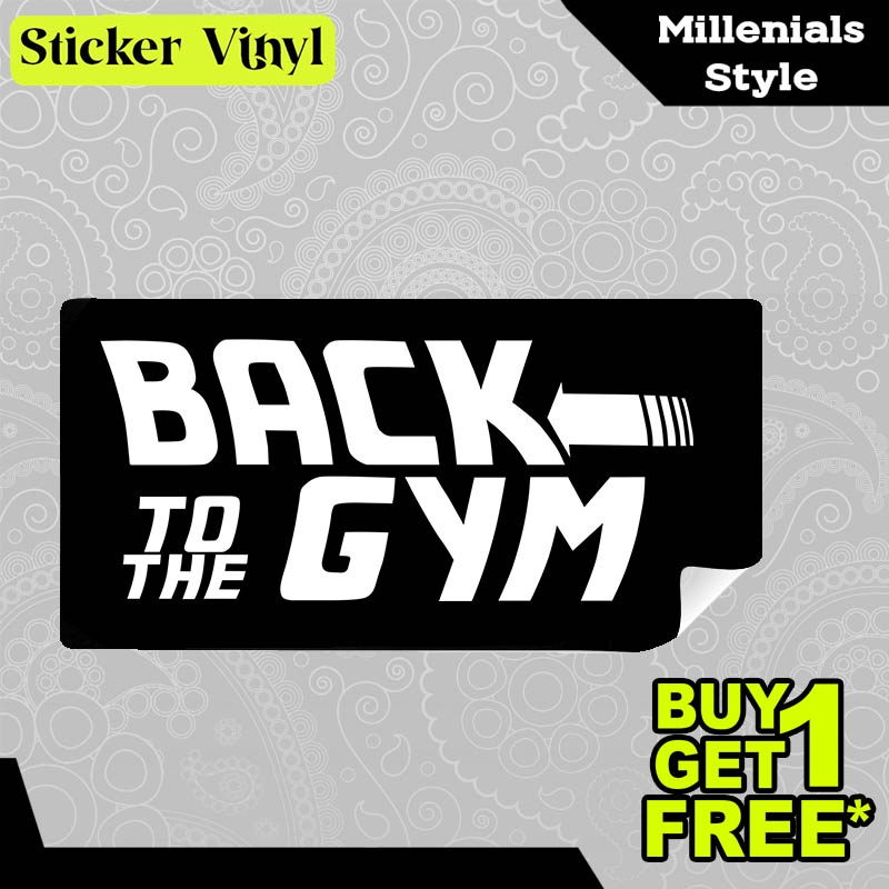 

Stiker Sticker Back To The Gym Jangan Malas Berolahraga Desain Keren dan Kekinian Aesthetic Bahan Vinyl Satuan Anti Air