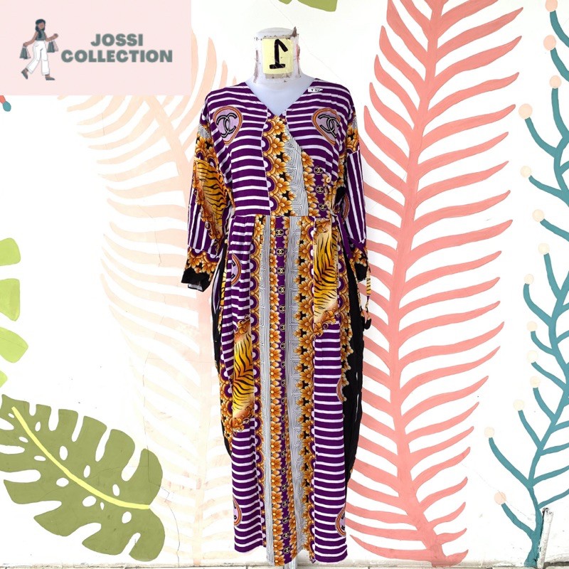 DASTER SLEMPANG TALI 4 GAJAH PUTIH MOTIF CANEL | DASTER MURAH