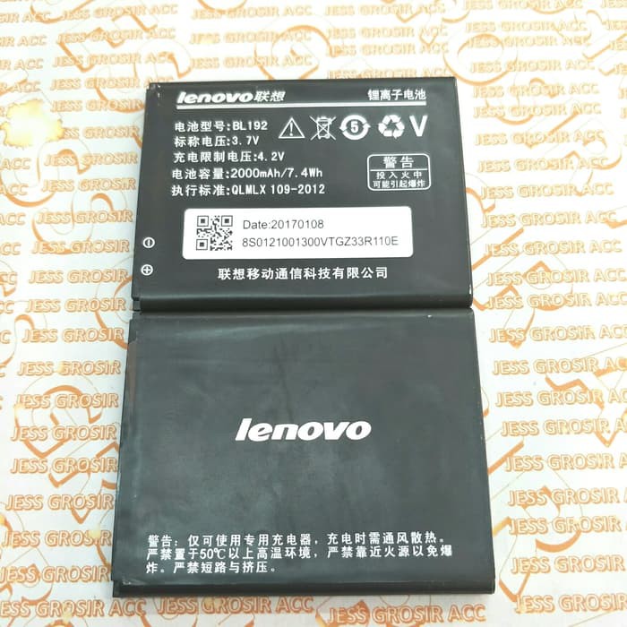 Baterai Battery Original LENOVO BL192 BL-192 A750 A300 A529 A680 A388T