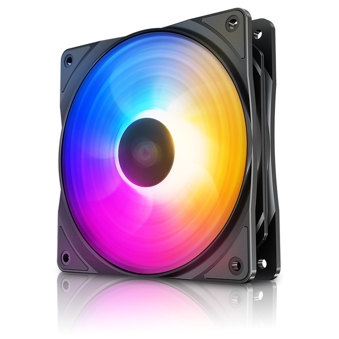 DeepCool RF120 FS 3 Color LED RGB Fan Case Deep Cool RF 120 Kipas pendingin komputer pc