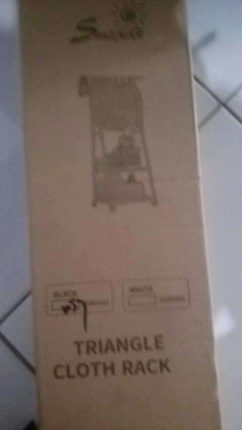 Gb073 Rak Buku Rak Pakaian Jemuran Baju Penyimpanan Serbaguna Triangle Stand Hanger Gantungan Baju