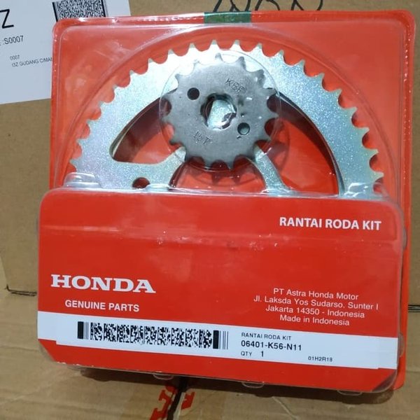 Gir Set / Gear set - Supra GTR 150 RS150 Asli Honda 06401K56N11