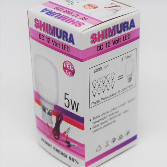 Barangunik2021-Bohlam LED DC-12 5W SHIMURA/Bohlam aki 5 watt/Lampu aki 5 watt