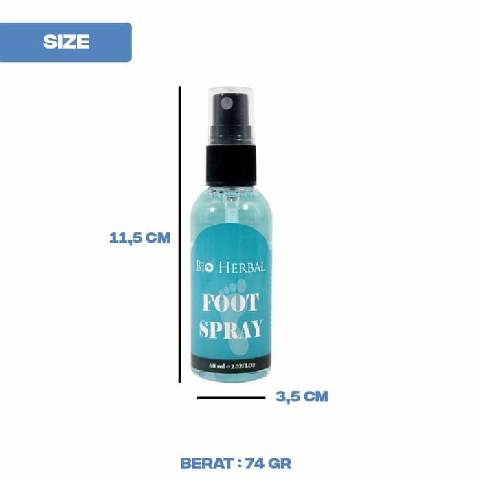 [ Foot Spray ] Bio Herbal Foot Spray Deodorant Kaki - Penghilang Bau