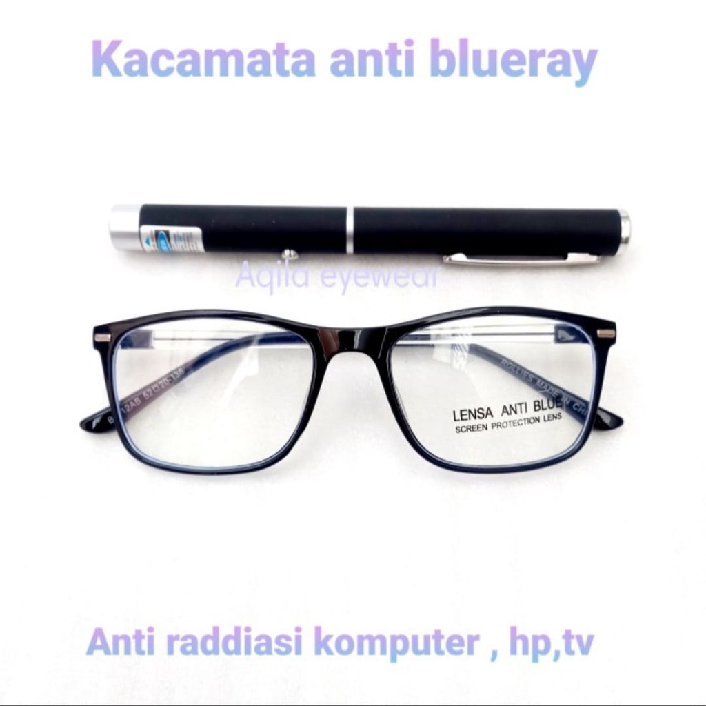 KACAMATA FASHION LENSA ANTI RADIASI (BLUERAY) KACAMATA KOMPUTER, GADGET, HP, DLL