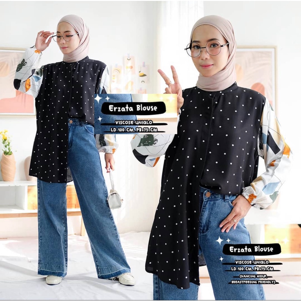 BLOUSE RAYON BUSUI - ATASAN KEMEJA KOMBI KATUN OVERSIZE JUMBO - DELNA ERZATA SEHIKO VELVE SINDIVA SINDIKA SINDIA BIFLIA ALINS DAVADIV MIKU ALDONA DILRA GHAFFA PINTA-ERZATA