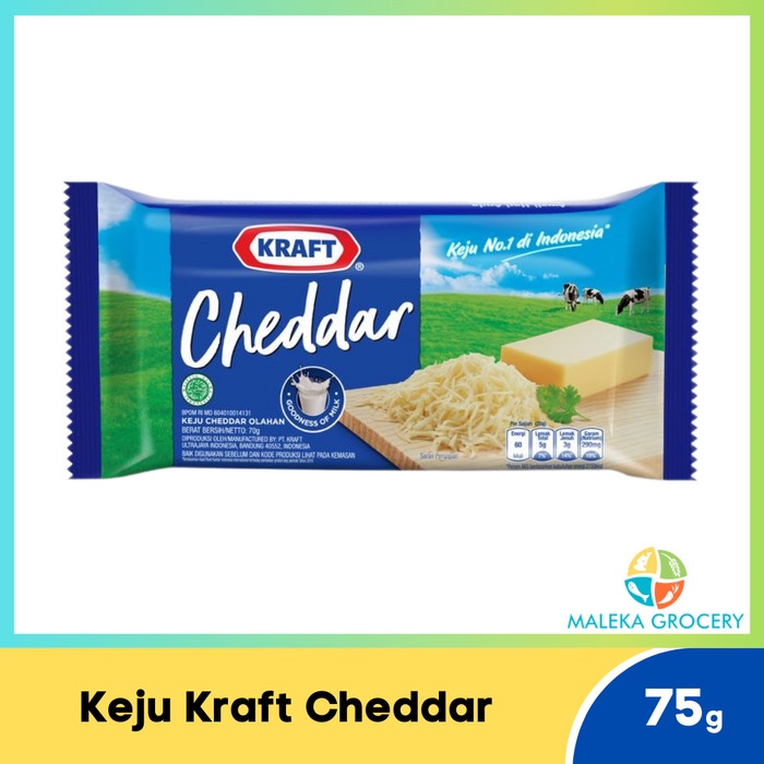 

Keju Kraft Cheddar Olahan 75 gram