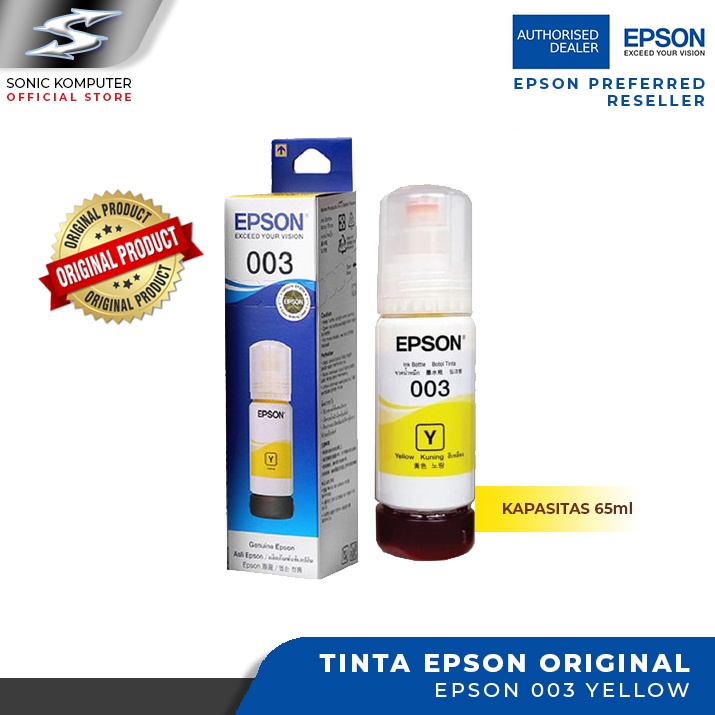 Tinta EPSON T 003 Black Cyan Magenta Yellow Original