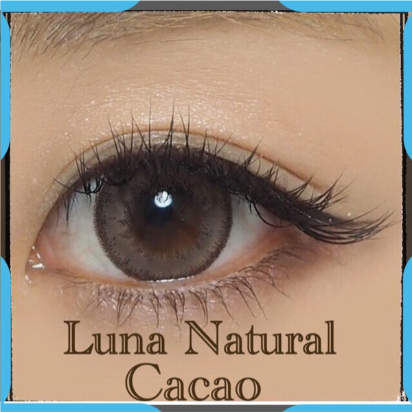 SOFTLENS GEL LUNA NATURAL CACAO MINUS (-6.00 S/D -8.00) lensa kontak mata Softlen Normal / minus