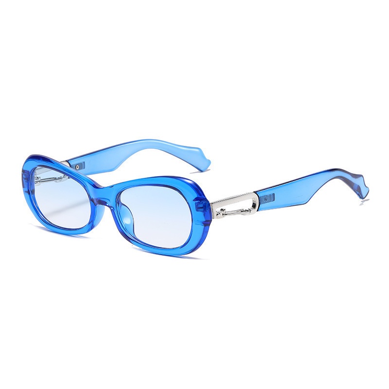 (YUZHU) COD Kacamata Gaya Korea Fashion Wanita/Pria Retro Oval Shades Hip-Hop Kacamata Pesta