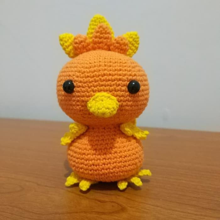 AMIGURUMI/BONEKA RAJUT TORCHIC Berkualitas