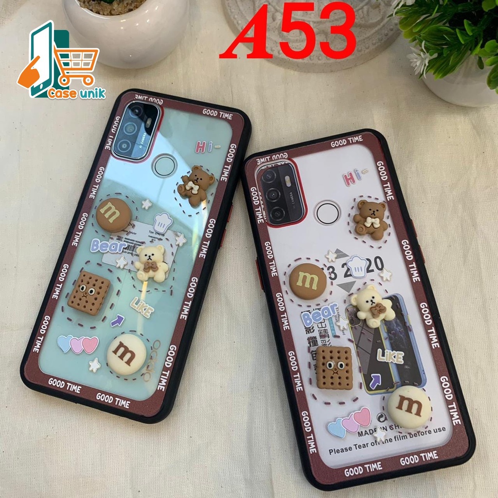 SS097 Cutie 3d Bear Brown Cookie Softcase Casing Hp Compatible For OPPO A17 A17K A74 A93 A9 A5 A52 A92 A33 A53 2020 A54 F1S A37 NEO 9 RENO 8T 4G 7 4G 7Z A96 5G 4 5 5F 6 7 8 PRO F3 A77 A57 A39 A7A76 A36 A96 2022CS4170