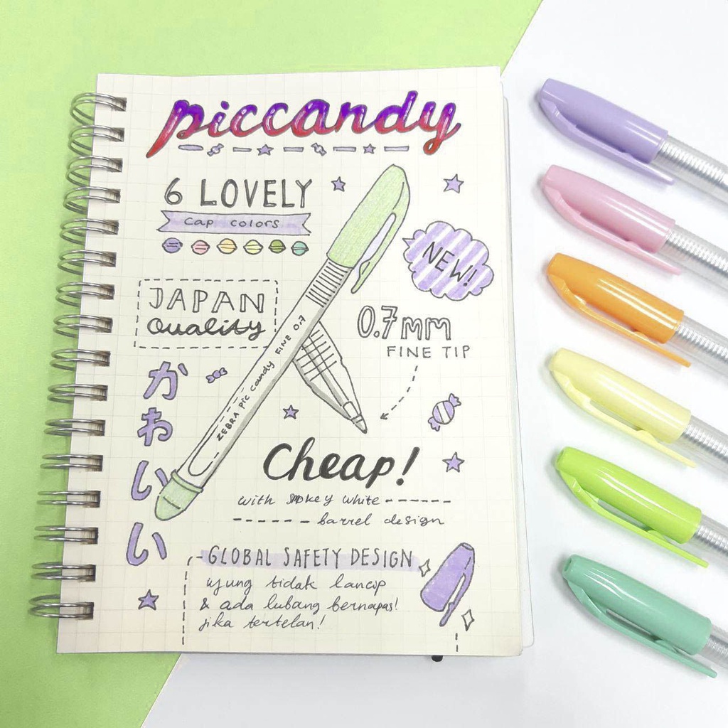 

Pulpen Zebra Pic Candy 0.7 Per Lusin
