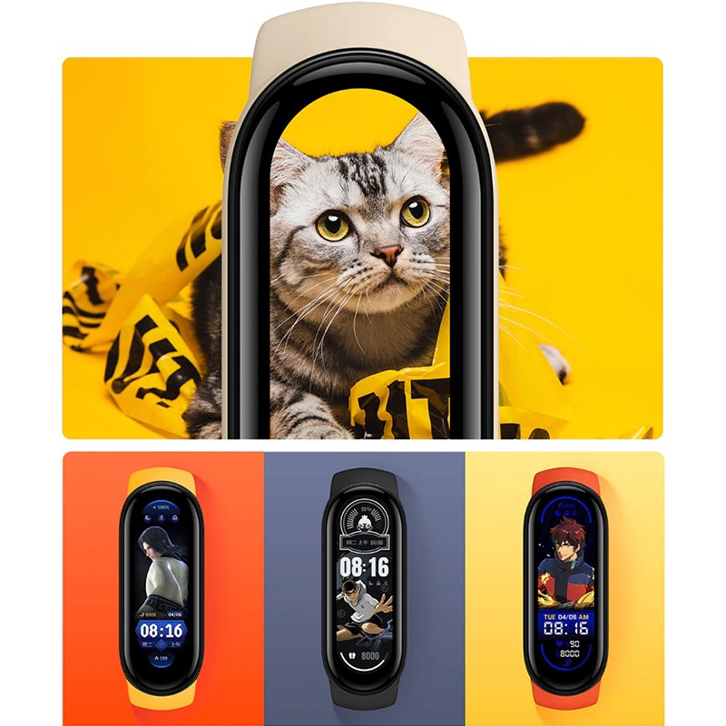 Xiaomi Mi Band 6 Blood Oxygen Monitor Original Smartwatch Miband6 Global Version Smartband MiBand5 Garansi Resmi-4