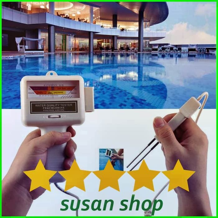 Bigshop Tester PH dan Chlorine Aquarium Kolam renang swim swimming pool