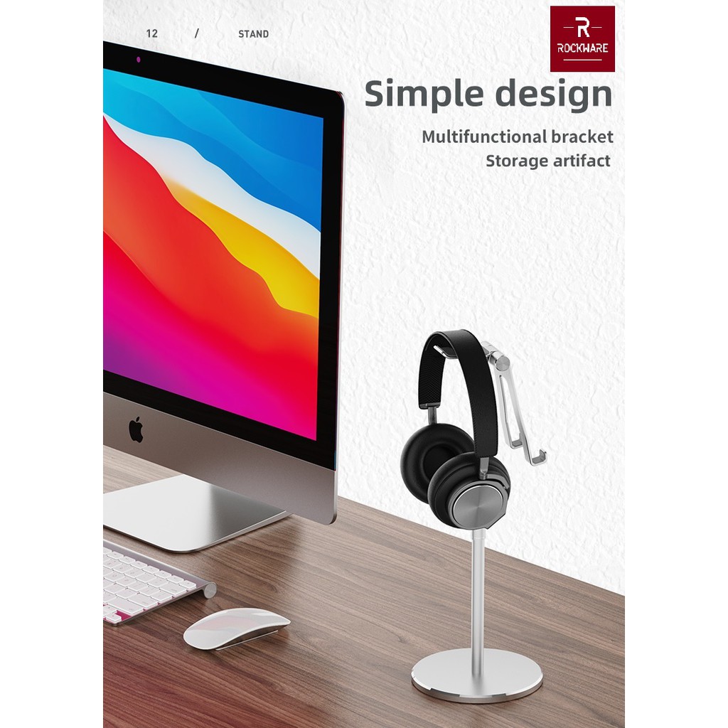 Desktop Scalable Telescopic Stand Holder for Tablets and Headphones - Holder untuk Tablet &amp;Headphone