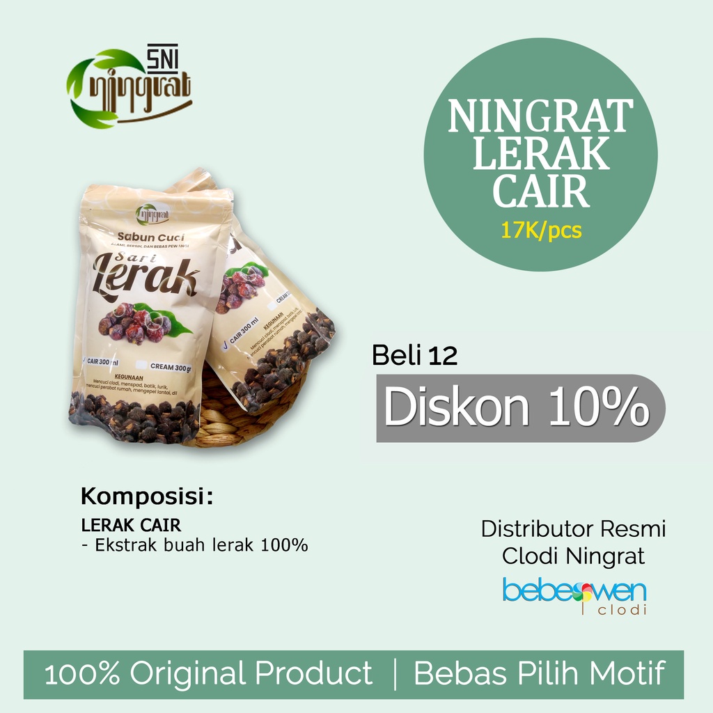 Ningrat Lerak Sabun Cair Ramah Lingkungan