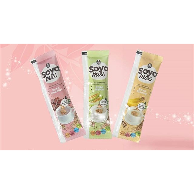 PMS116 PELANCAR ASI MAMABEAR SOYA MIX  dan ALMOND MIX BOOSTER ASI HANYA 1 SACHET/ ECERAN