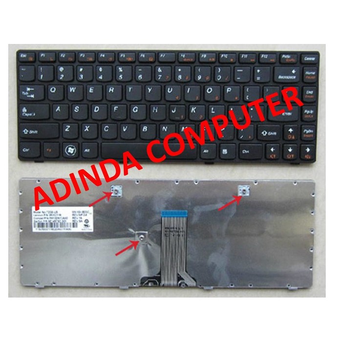 Keyboard Lenovo G400 G405 G480 B480