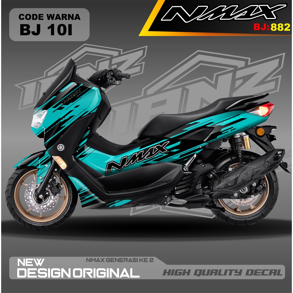 DECAL STICKER NEW NMAX FULL BLOK MOTOR / DECAL FULL BODY NMAX / DECAL STIKER FULL BODY NMAX / STIKER DECAL NMAX TERBARU