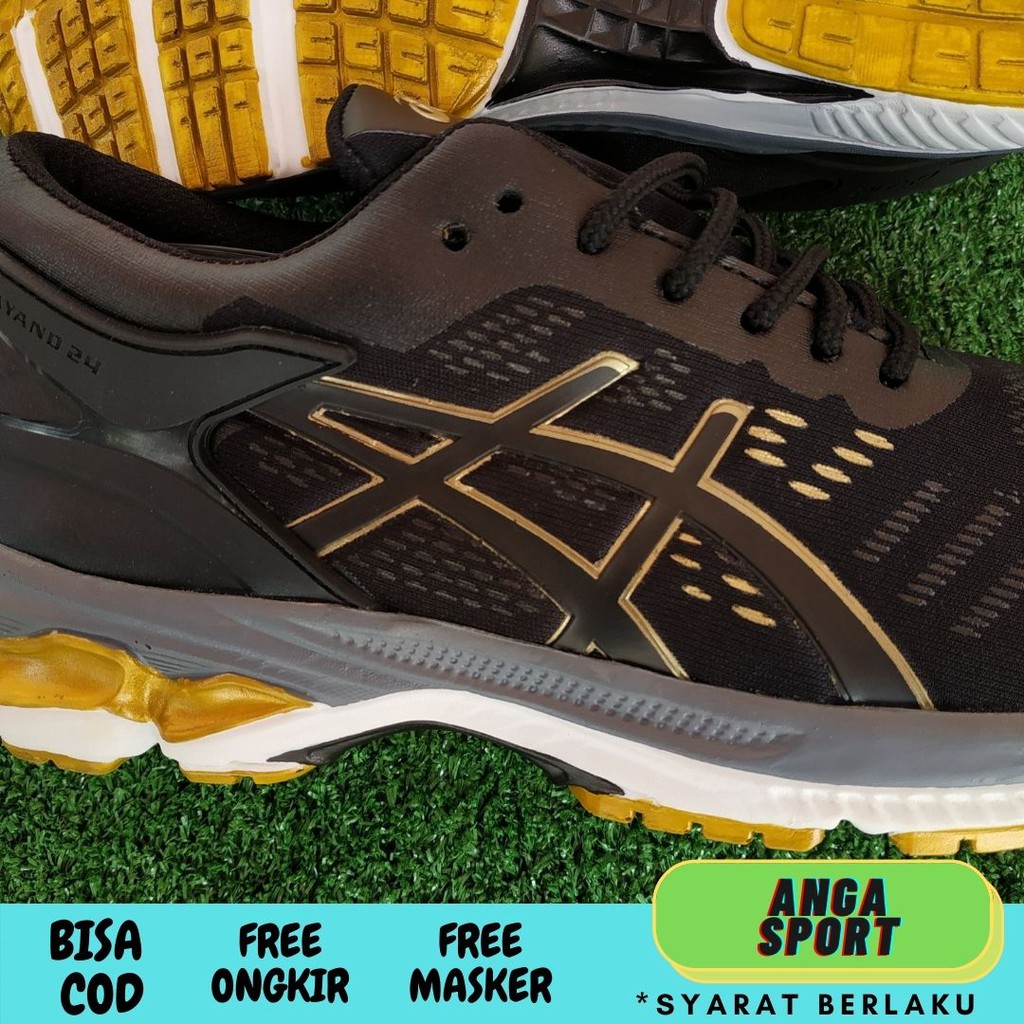 SEPATU PRIA BADMINTON OLAHRAGA KEKINIAN HITAM GOLD TERLARIS / SEPATU LARI KEREN / SEPATU SPORT VOLLY TERMURAH / SEPATU JOGGING COWOK IMPORT