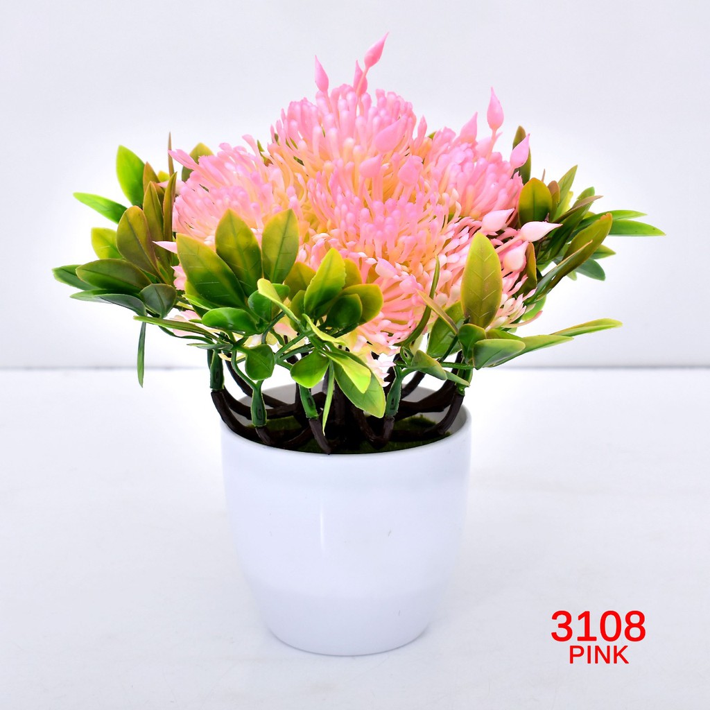 COD/ TL88 TANAMAN BUNGA HIAS POT TANAMAN HIAS DEKORASI RUMAH  DAN BUNGA PLASTIK  P3108-6