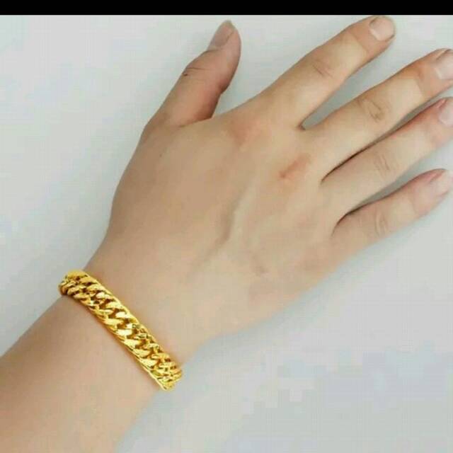 Gelang Rantai Gold Titanium 316L