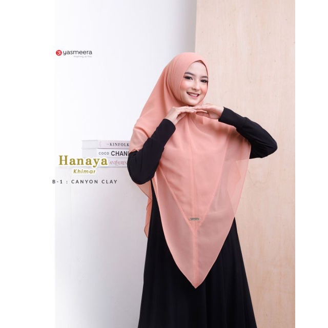 Yasmeera Jilbab Khimar Syar'i Ceruti Babydoll Premium 2 Layer Pet Antem Hijab Terbaru Kekinian by La