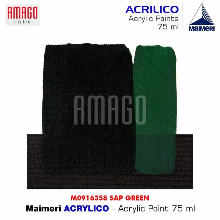 MAIMERI ACRILICO - ACRYLIC PAINT - SAP GREEN - 75ML - M0916358