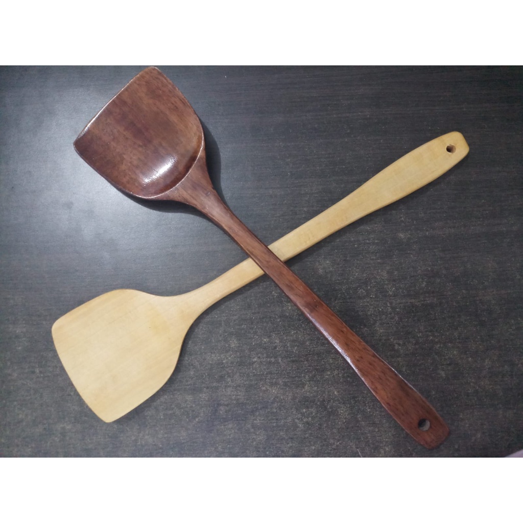 Sutil spatula bahan bambu premium/ peralatan masak sodet bambu