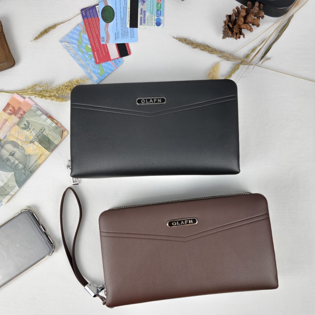 OLAFN Handbag / Clutch Pria bahan kulit