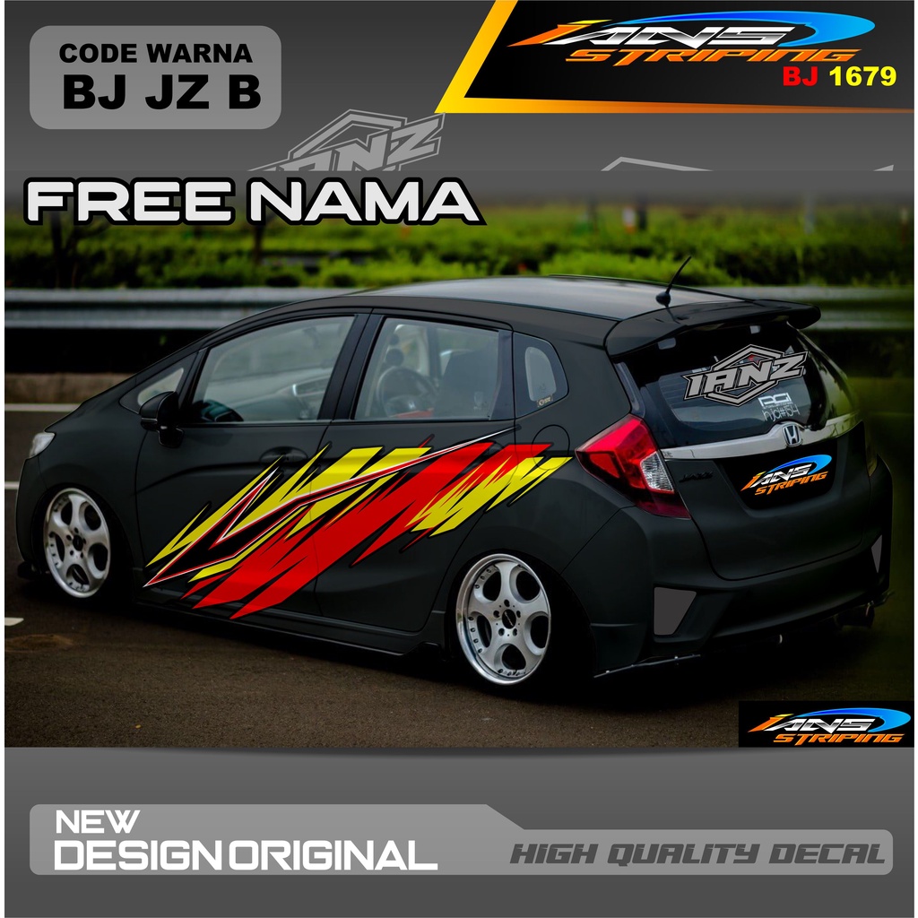 STICKER DECAL MOBIL AYLA TERBARU  / DECAL STICKER MOBIL / STIKER MOBIL / STIKER MOBIL BRIO, HONDA JAZZ, AGYA, AYLA