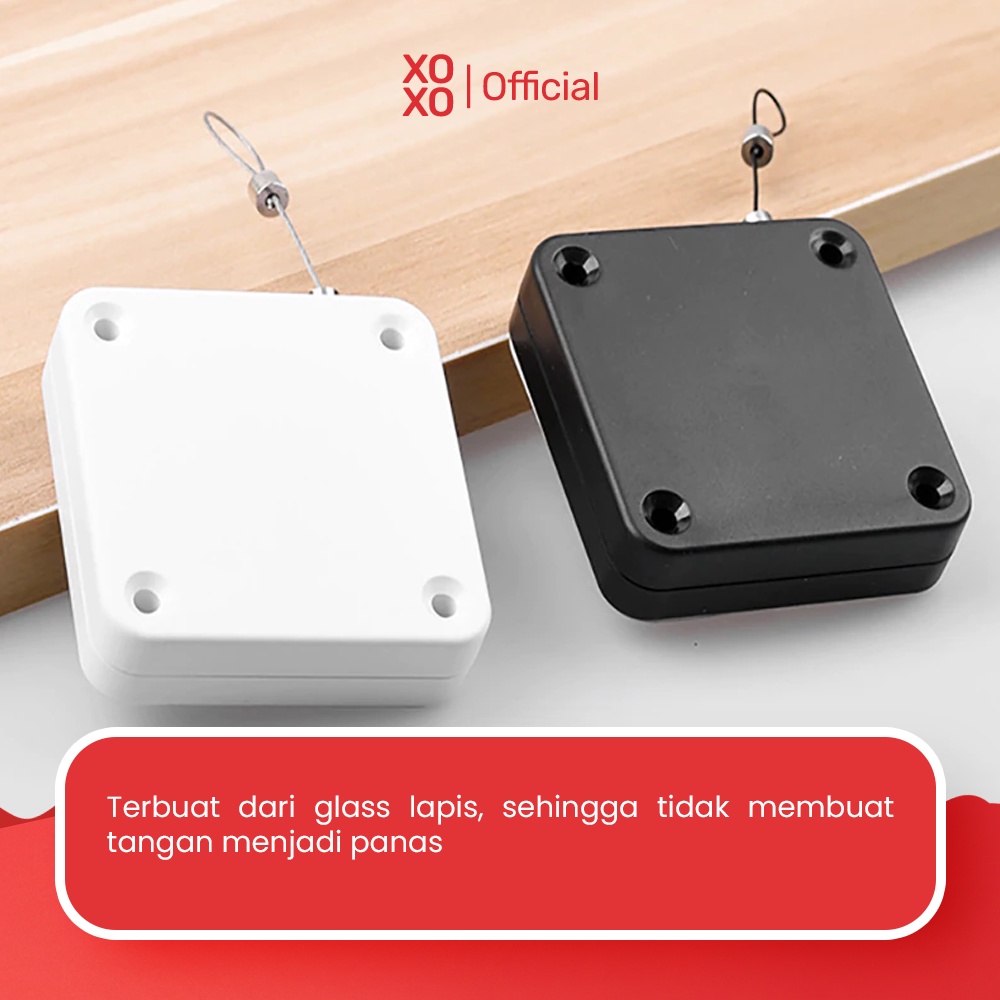 Xaviertaran Penahan Pintu Penutup Pintu Otomatis Portable Reatractable Automatic Closed Door Sensor