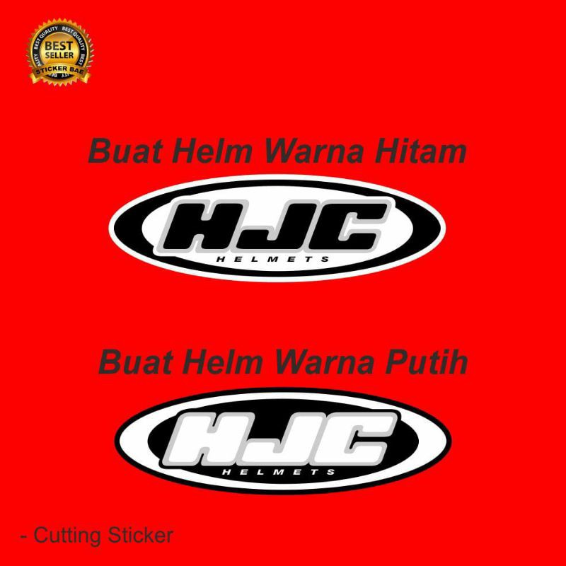 stiker helm hjc logo cutting stiker