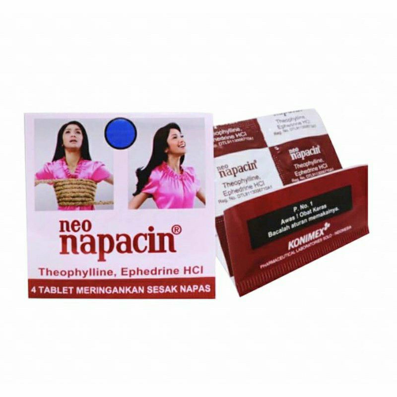 NEO NAPACIN Strip [ 4 Tablet ] Obat Sesak Napas