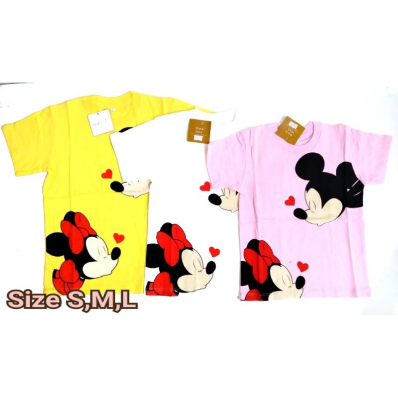 tshirt kaos anak mickey minnie