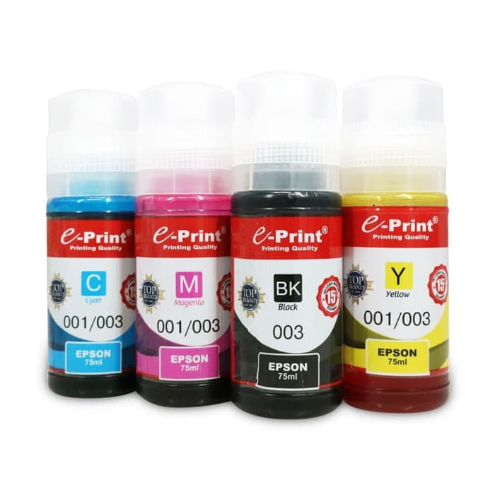 INK E-PRINT 75ML L SERIES EPSON 003 BLACK, CYAN, MAGENTA, YELLOW