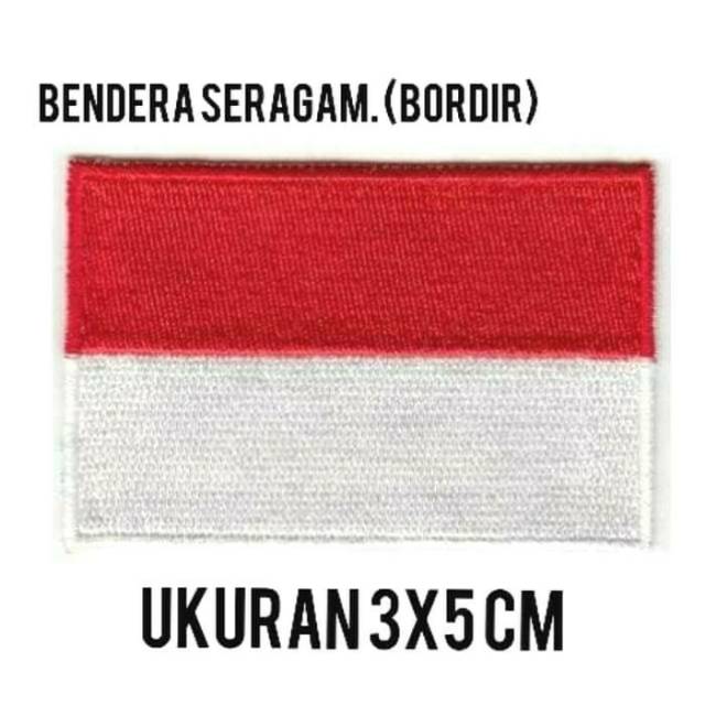 BENDERA BED MERAH PUTIH BORDIR 3X5