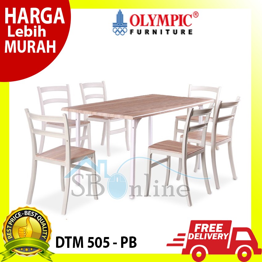 Olympic Meja Makan Include Kursi 6Pcs - DTM 505P-B