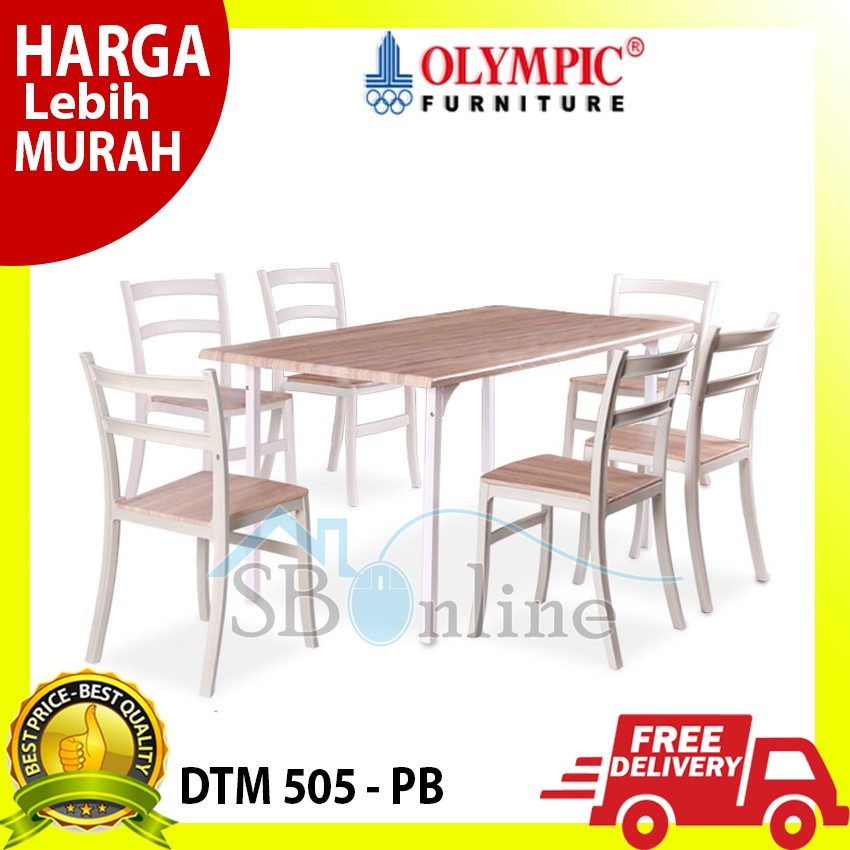 Olympic Meja Makan Include Kursi 6Pcs - DTM 505P-B