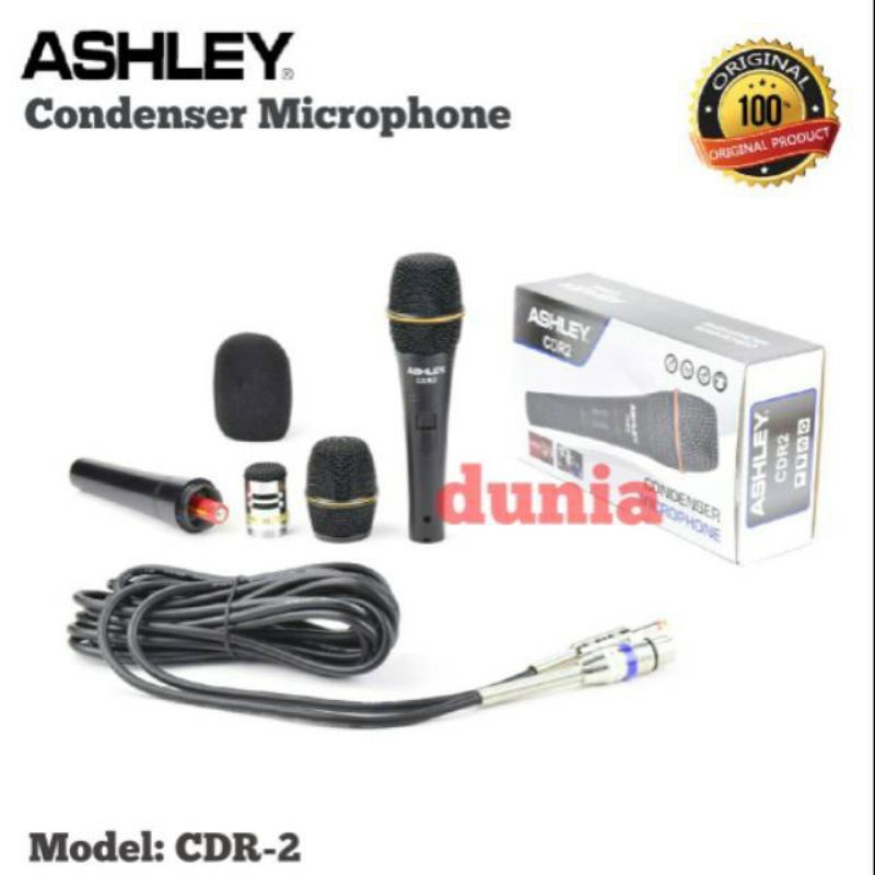 Mic Kabel Ashley CDR2 Condenser Original Condensor Ashley CDR 2